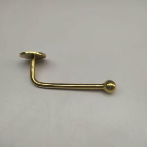 Unlacquered Brass Toilet Roll Holder, Solid Brass Wall Mounted Toilet Paper Holder for Bathroom