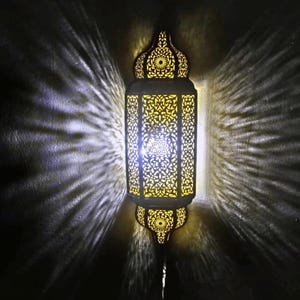 Moroccan wall light, brass wall light, decorative wall light, oriental wall light