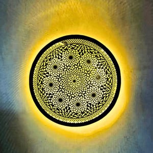 Aplique de pared de latón dorado: estilo boho chic marroquí, accesorio de iluminación étnico hecho a mano para decoración de interiores o exteriores