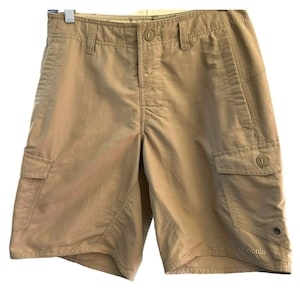 Patagonia Men&#39;s Tan Nylon Hiking Cargo Shorts Size 29 Camping Outdoors Style 8665OSP17