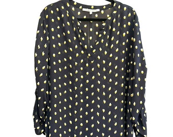 Anthropologie Collective Concepts Women's Black Blouse Size 3X Plus Size Long Sleeve