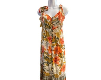 Anthropologie Cleobella Damska sukienka maxi Marla Hibiscus Rozmiar S NWT Sprzedaż detaliczna 188