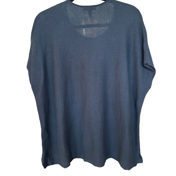 Eileen Fisher Women's Navy Blue Organic Cotton Te… - image 2