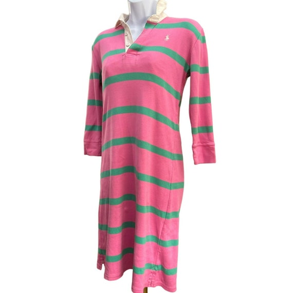 Vintage Ralph Lauren Pink Green Ultra Preppy Shir… - image 2