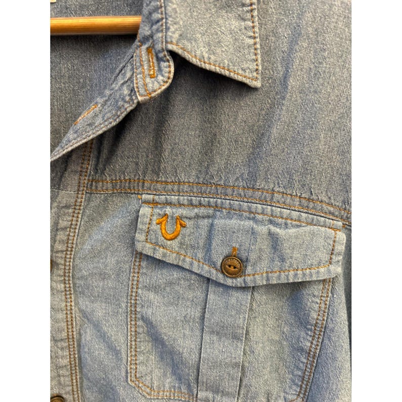 True Religion Utility Shirt Y2K Streetwear Workwear Gorpcore Rugged Americana image 2