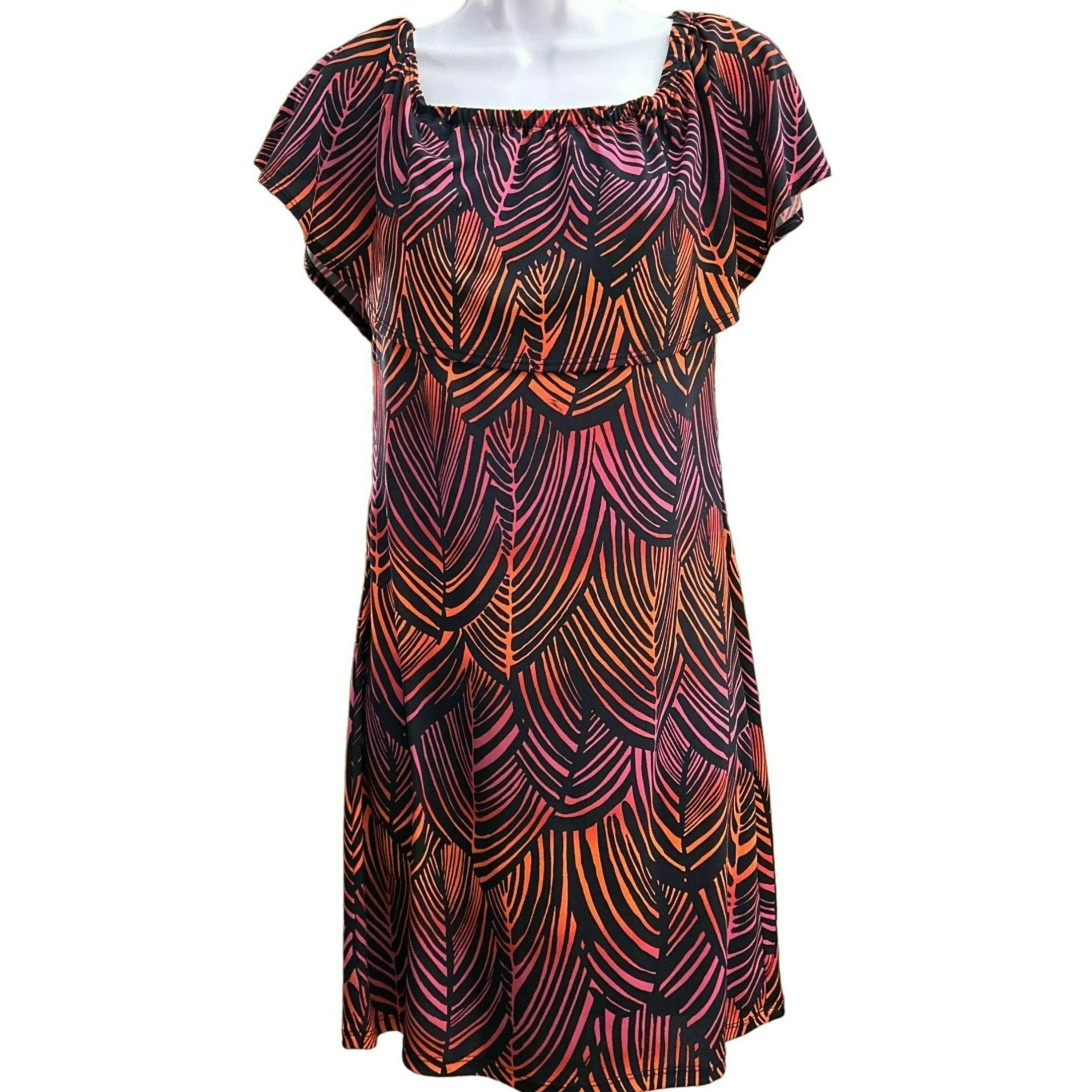 trina turk off shoulder dress Striped Trina Turk Off the Shoulder Dress  bows & sequins