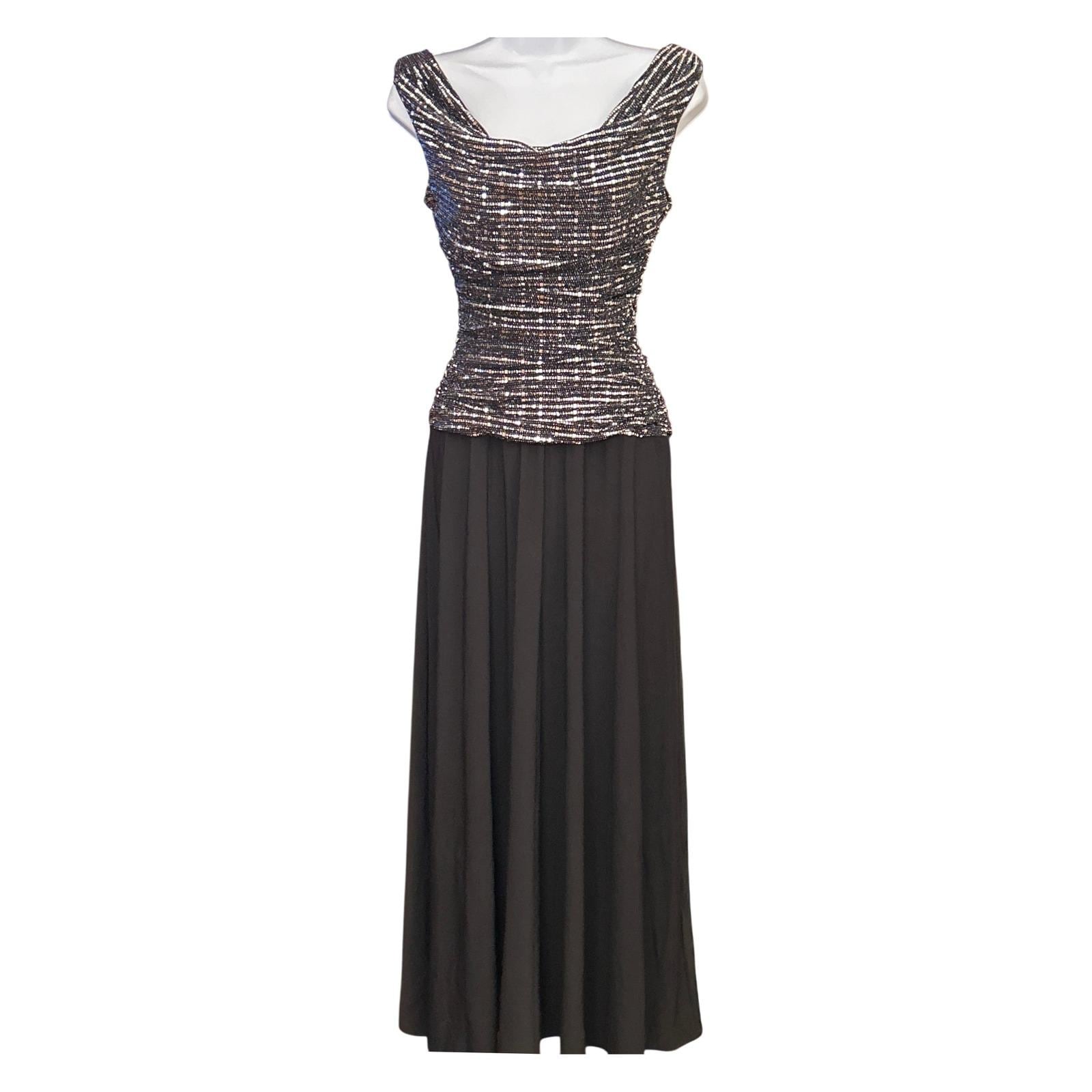 green emerald velvet dress R&M Richards Women's Formal -2-Piece Sheath Dress & Jacket Set W/Beaded  Neckline & Sheer Panels main image 0