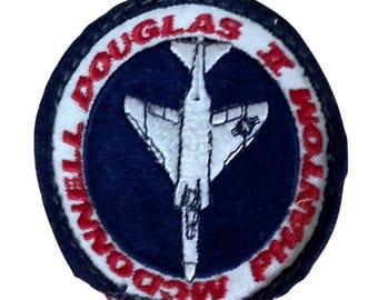 Vintage McDonnell Douglas Phantom II Patch Aviator Militär Americana Retro