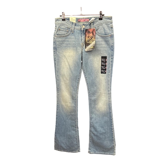 Vtg Deadstock 2000s Levis 518 Superlow Boot Cut Jeans Y2K Mcbling 