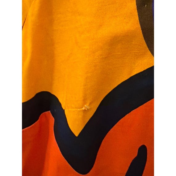 Vintage Handmade Floral Shift Dress Mod Psychedel… - image 2