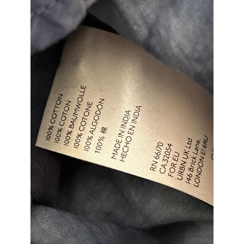 Pilcro Anthropologie Damtröja med batikmönster, knappar, liten, lätt, casual bild 8