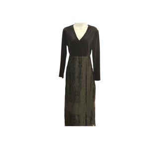 velvet burnt out dress midi dress long sleeves Black Long Sleeve Damask Burnout Velvet Midi Dress Style Keywords Hyacinth House Navy Burnout Velvet