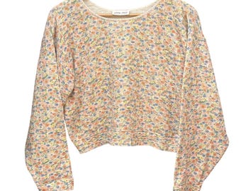 Suéter de punto floral Vintage Glory US Cottagecore Grandmacore Pastel Granola Girl