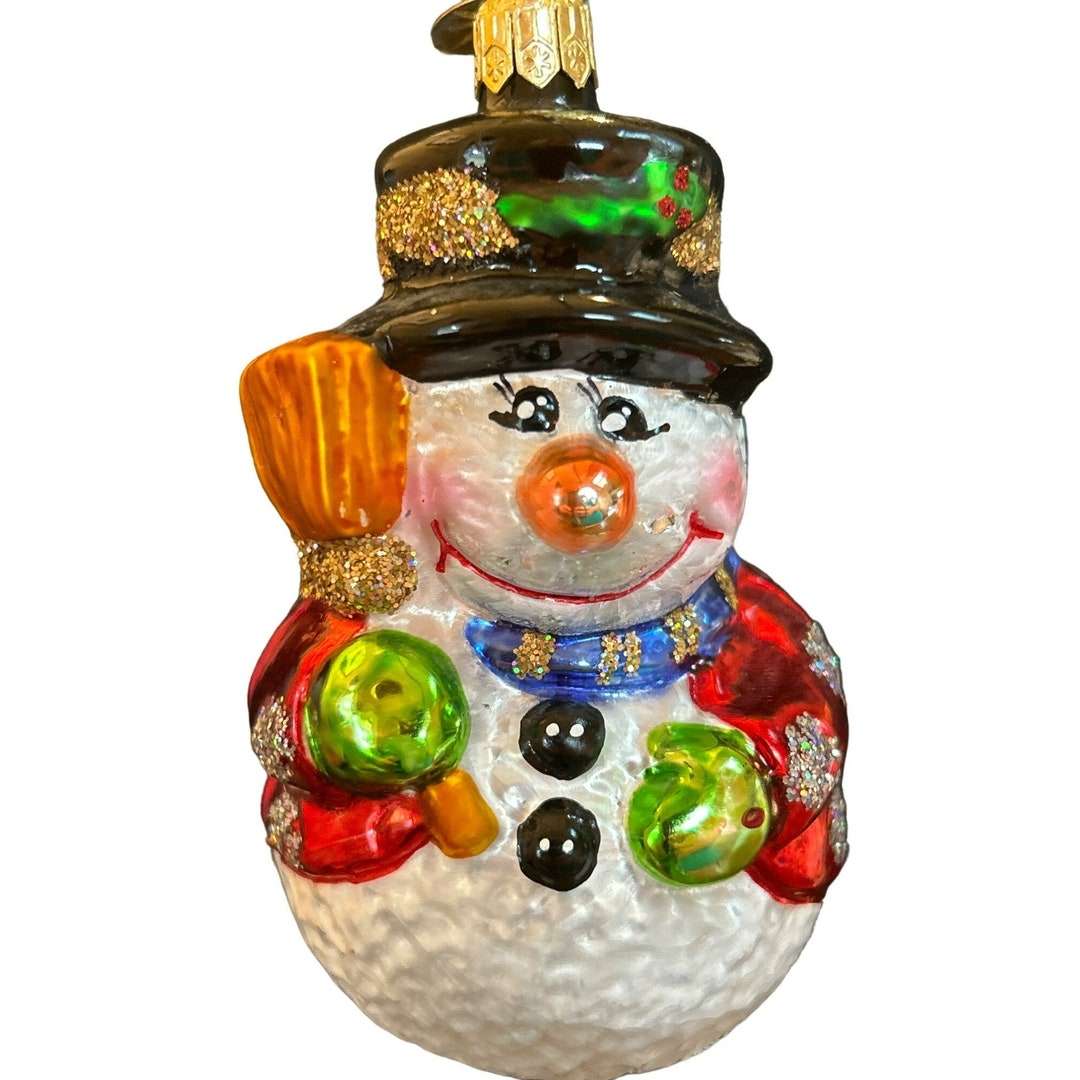 Vintage Christopher Radko 2004 Charlie Mcbroom Snowman Ornament 0013231
