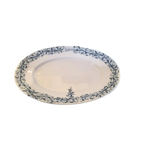 Vintage Kohler&#39;s K T  and K Blue Transferware Extra Large Serving Platter