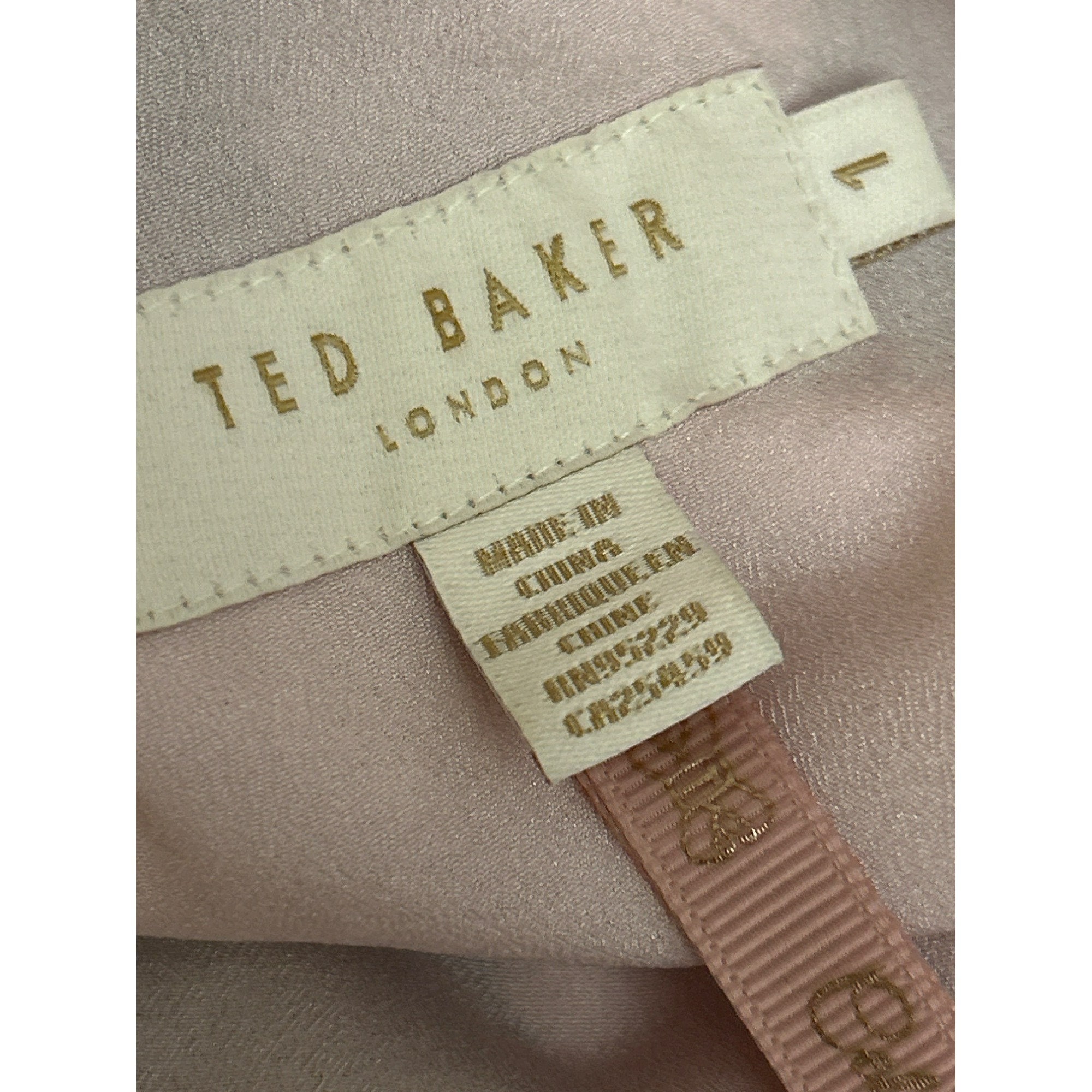 Ted Baker London Women s Pink Floral Iguazu Dress Size 1 Open Shoulder Ruffle Retail 295 Etsy