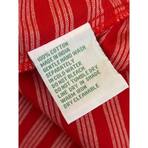 Vintage Lil Anthropologie Striped Dress Nautical Summer Americana Picnic Coastal image 6