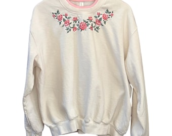 Moletom anos 90 Morning Sun Floral Cottagecore Grandma Core Coquette Shabby Chic