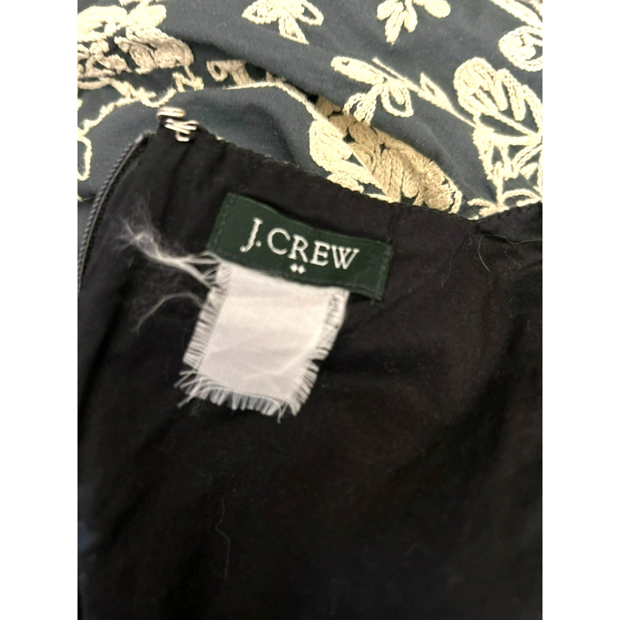 J Crew Women's Green Embroidered Floral Dress Sleeveless Gorgeous Detail -  Etsy