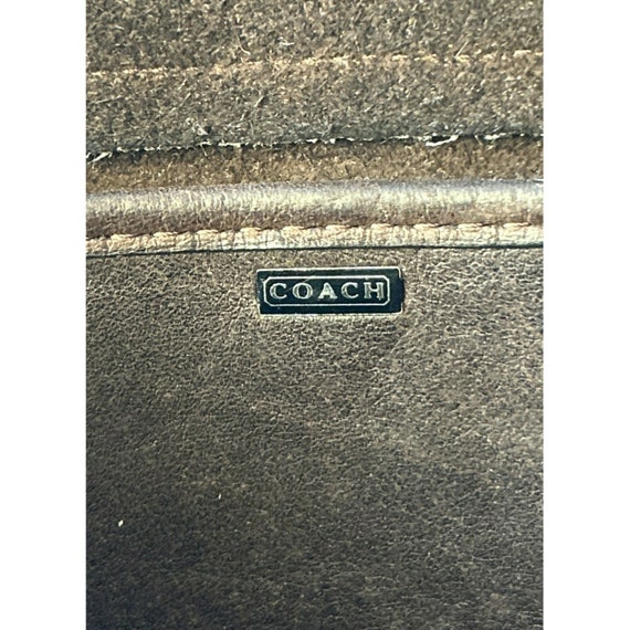 Vintage Coach 1970s Pre Creed Mocha Pulley Bag St… - image 10