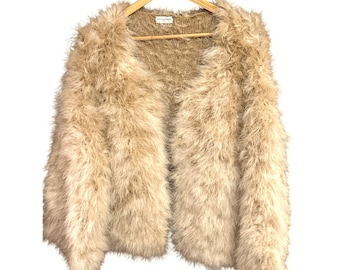 Giacca in jersey di lana con piume blush Taletta Dries Van Noten Collezione 2022 Piccola