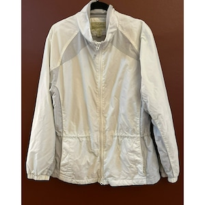 Cabela&#39;s Women&#39;s Outerwear Jacket M/M White Gray Insulated Zip-Up Warm Coat