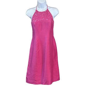 slim fit dress slacks Dunia Halter Mini Dress main image 1