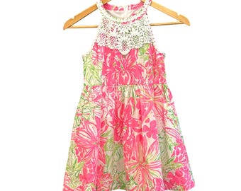 Lilly Pulitzer the Lilly Backless Vintage Empire Waist Dress With Ruffles  XS/S - Etsy