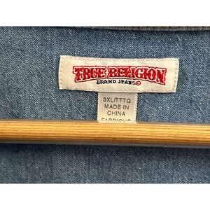 True Religion Utility Shirt Y2K Streetwear Workwear Gorpcore Rugged Americana image 3