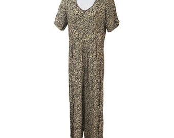 Vintage 90s All That Jazz Jumpsuit Cottagecore Whimsigoth Floral Romantic Retro