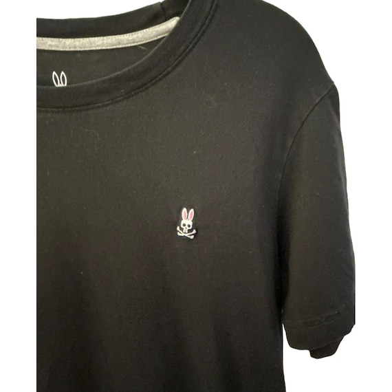 Psycho Bunny Black Short Sleeve T Shirt Size 3 XS Bunny Logo