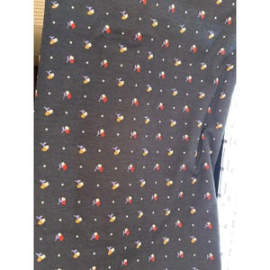 1982 Kuttner print katoenstof met fijne bloemen stippen cottagecore retro 44"