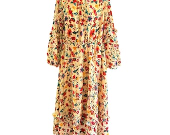 Desigual Midi Dress Mesh Tulle Mandala Floral Pattern Layered Pleated Sheer  Floaty Dress S - Etsy