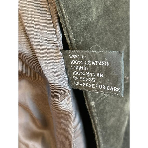 Vintage Express Brown Leather Double Breasted Jac… - image 5