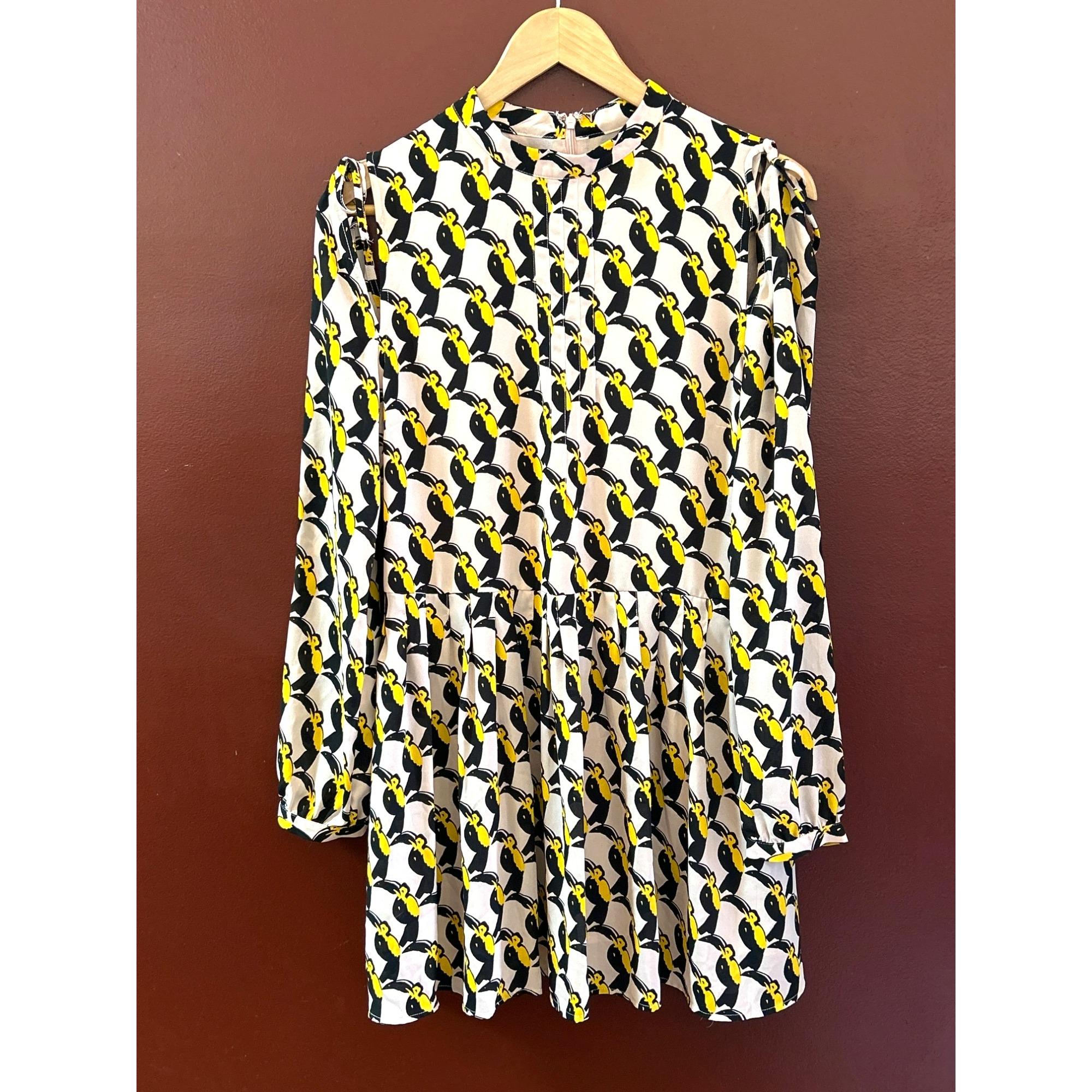 open lace back dress Black And White Embroidered Toucan Euroflax Premium Linen Sleeveless Maxi  Dress