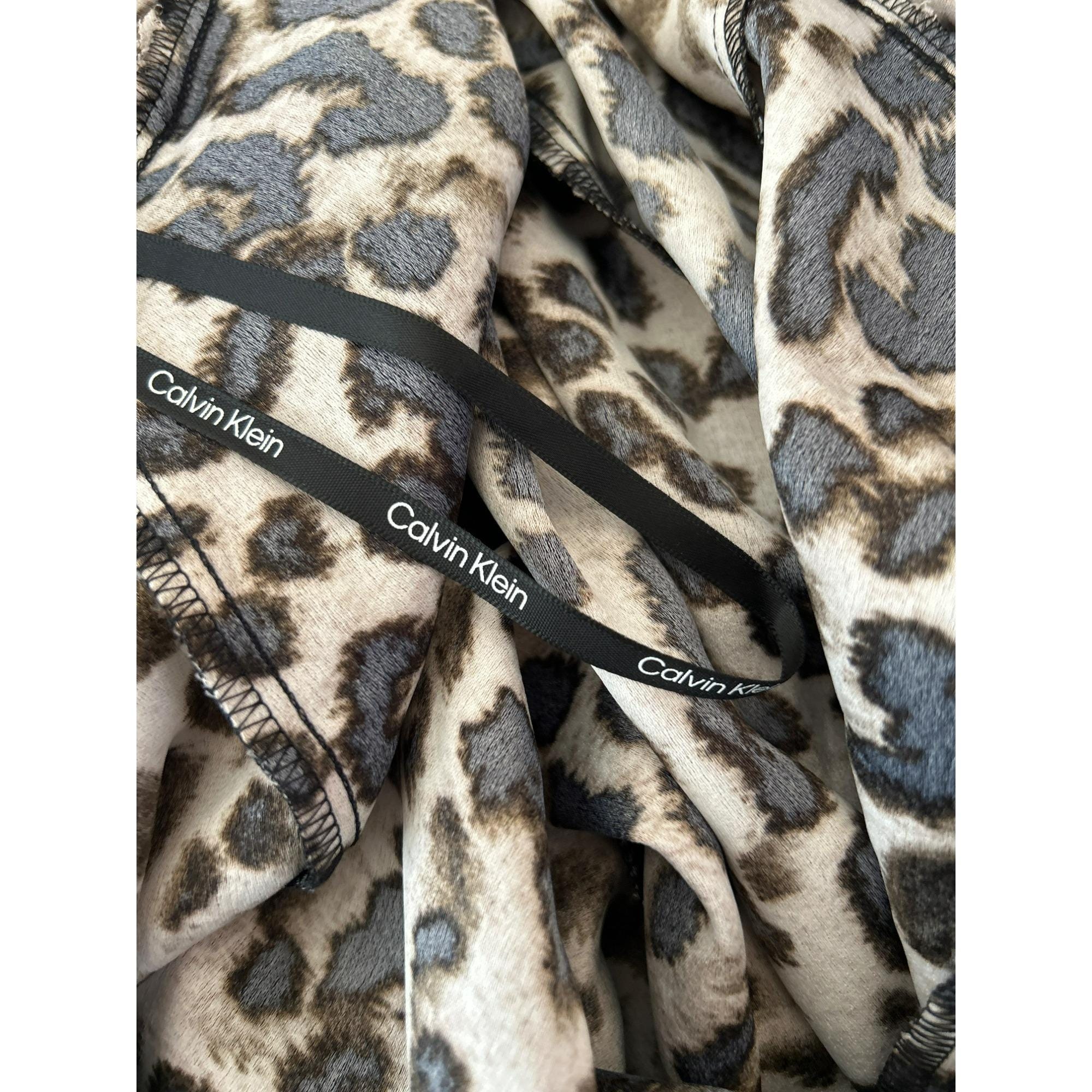 calvin klein green leopard dress The Jenica Dress Green Leopard – Peter Kate main image 0