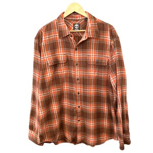 Timberland Camicia da uomo in flanella a quadri marrone