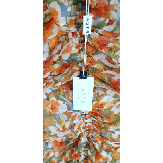 strapless open back dress Adidas Farm Psychedelic Wave Red Dress  FARM Rio