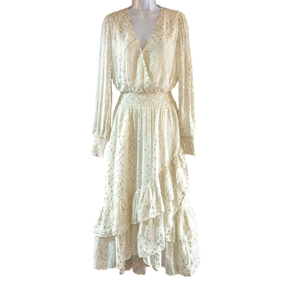 Lilly Pulitzer Coconut Christiana Gold Metallic Polka Dot Mid Dress Sz 6  NWT - Etsy UK