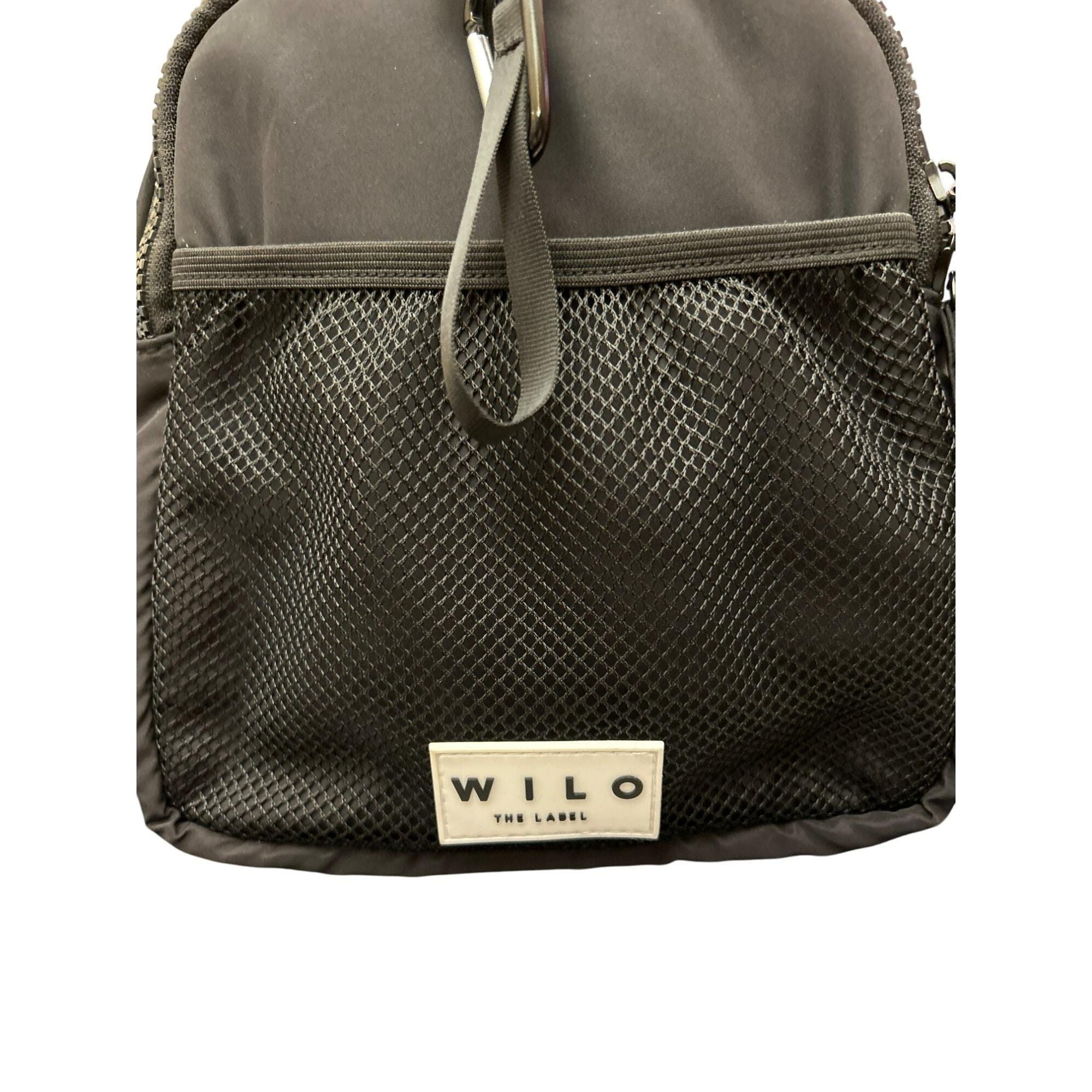 Wilo the Label Black Mini Backpack Adjustable Strap Mesh  display picture 2