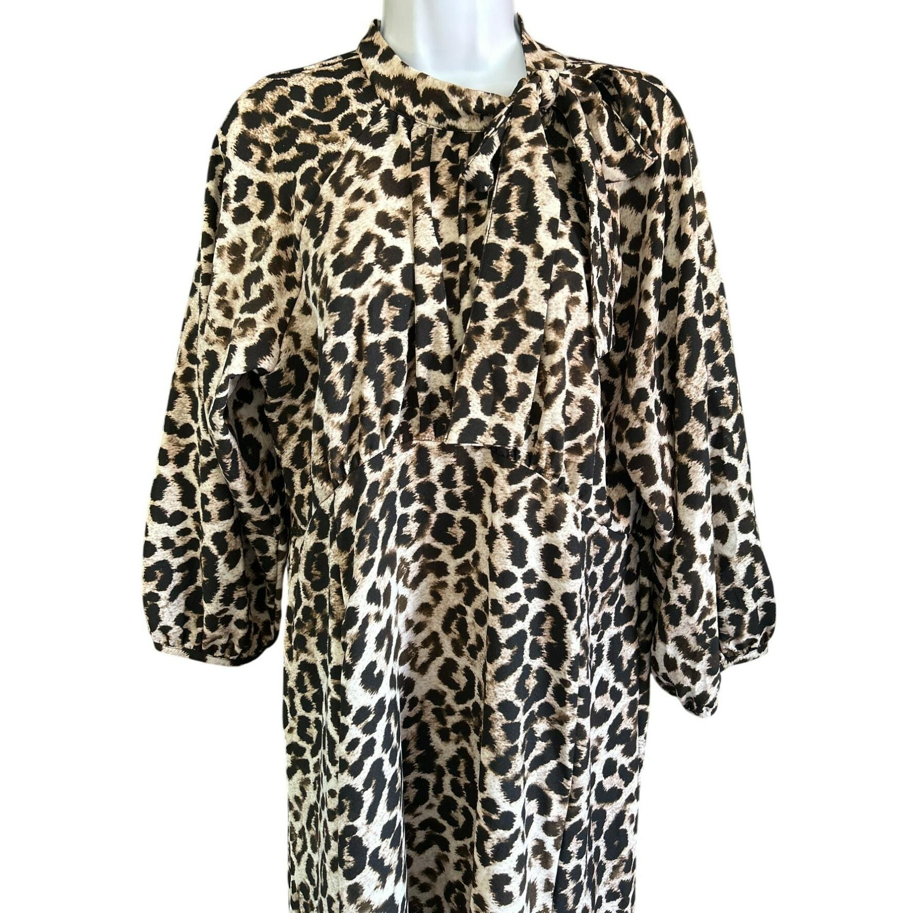 slim fit dress slacks Ailyn V-Neck Mini Dress | Green Leopard | Womens