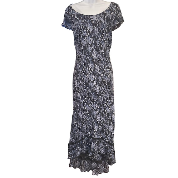 lane bryant blue floral dress Plus Size Women's Floral Colorblock Sheath Dress With Back Cutout | Size: 28 | Blue Floral
