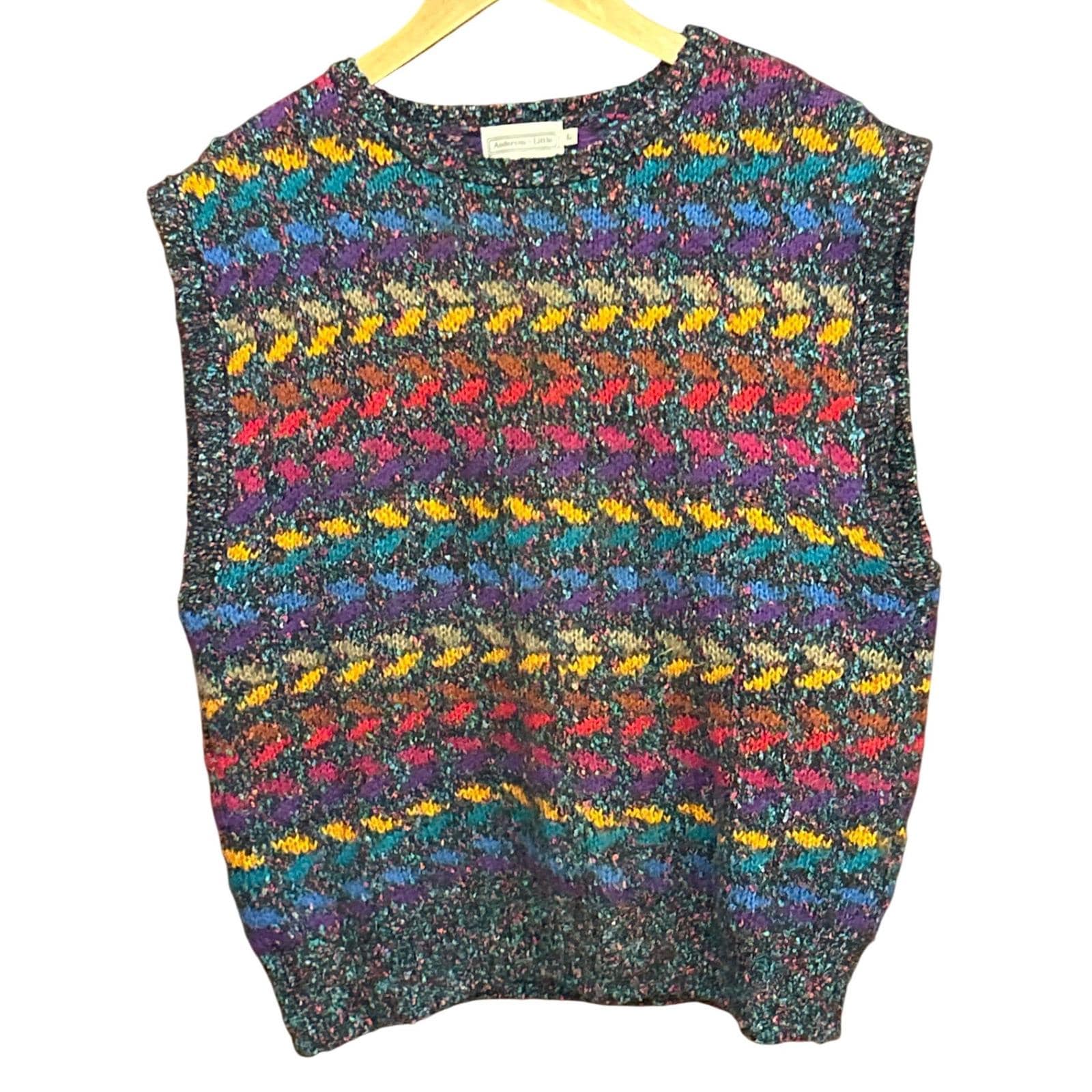 Multicolor Sweater Vest - Etsy