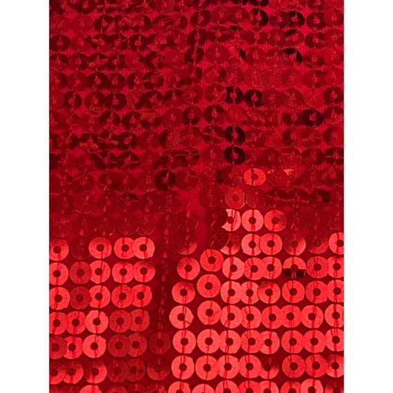 Quacker Factory Red Sequin Front Long Sleeve Top … - image 5