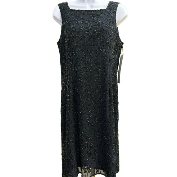 Phoebe for Kay Unger Women's Black Sequin Beaded … - image 1
