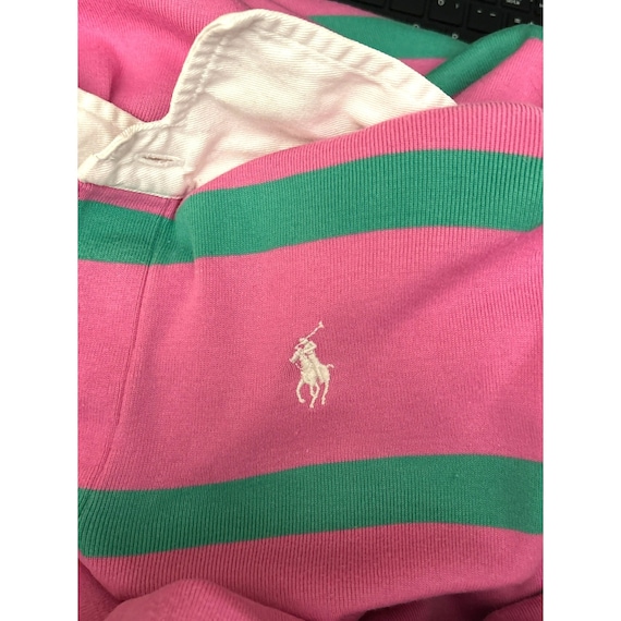 Vintage Ralph Lauren Pink Green Ultra Preppy Shir… - image 7