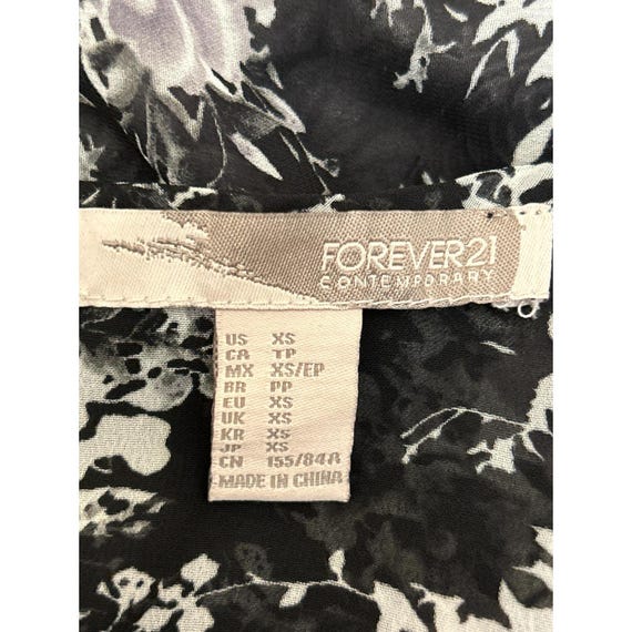 Y2K Vintage Forever 21 Black White Floral Print Maxi Dress XS Whimsigoth  Fairy - Etsy
