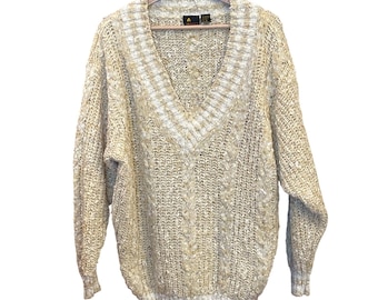 90s Lizsport V-Neck Sweater Grandmacore Coastal Grandmother Preppy Heritage