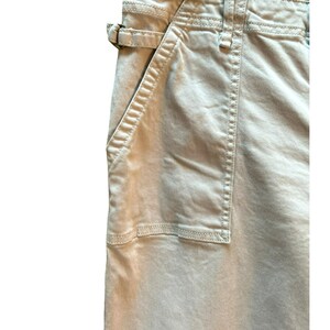 Anthropologie Women's Light Khaki Cargo Pants Size 31 Adjustable Waist image 4