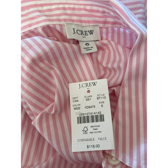 Robe Cocktail J Crew Collection Bleu Rayé Avec Applique Florale - Taille 00